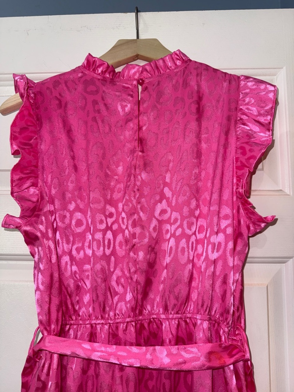 Hot Pink Ruffle Tiered Dress - Picture 3 of 5